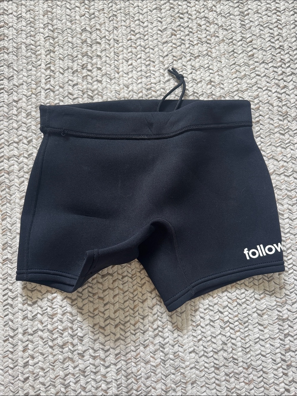 Black Women's Neoprene Swim Shorts